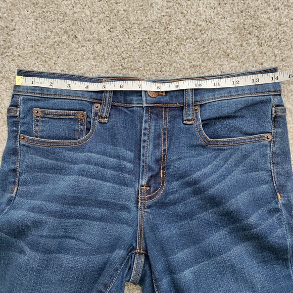 J. Crew Mid Rise Skinny Jeans in Rockaway Wash Size W27 L28 - Picture 9 of 12